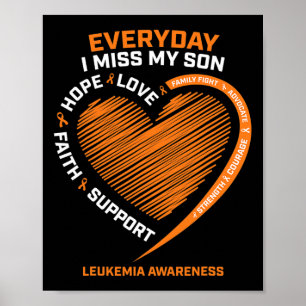 Poster Souvenir Amour Mémoire De Mon Fils Sensibilisation