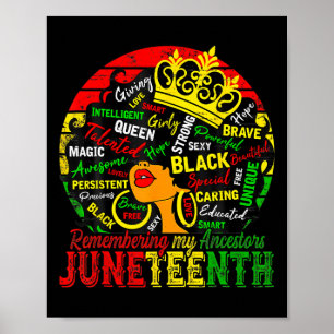 Poster Souvenir de mes ancêtres JunetDix Célébrer Blac