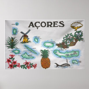 Poster souvenir des Açores