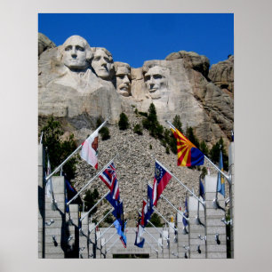 Poster Souvenir personnalisé Mt Rushmore