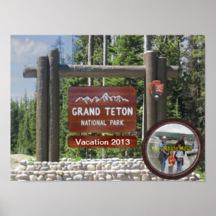 Poster Souvenir photo Grand Teton customisé