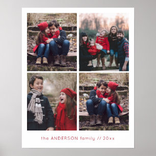 Poster Souvenirs 4 Grille photo