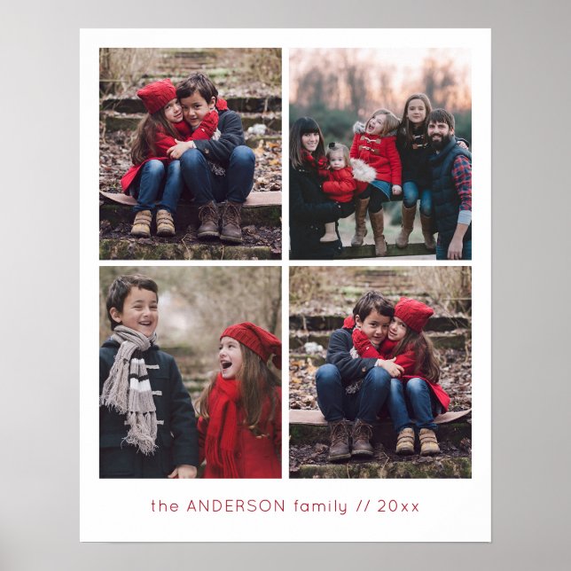 Poster Souvenirs 4 Grille photo (Devant)