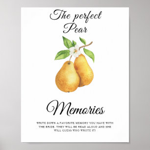 Poster Souvenirs de Fête des mariées avec la mariée