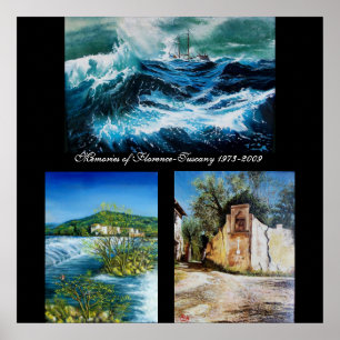 Poster Souvenirs de Florence-Toscane