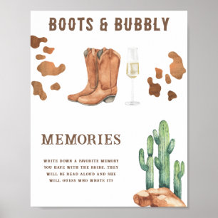 Poster Souvenirs de la nuptiale occidentale avec la marié