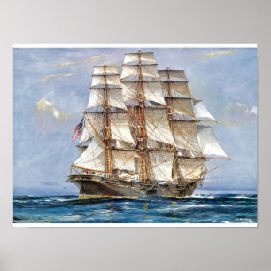 Poster Souverain des mers de Clipper américain