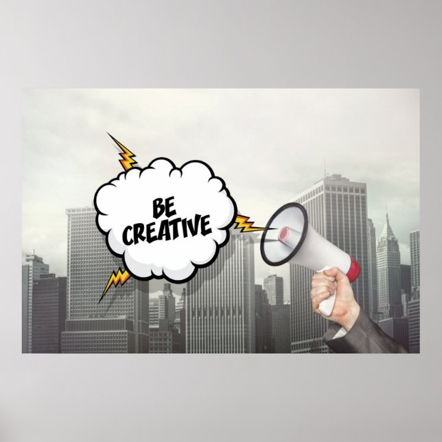 Poster Soyez créatif (Devant)