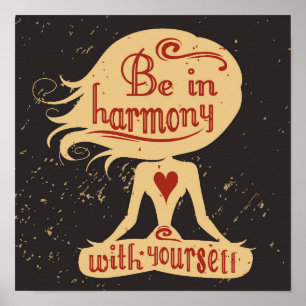 Poster Soyez En Harmonie Avec Vous 2