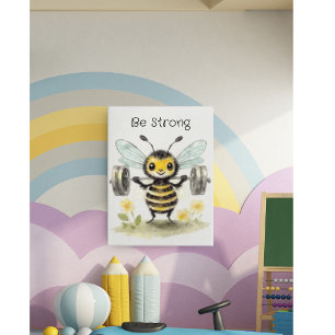 Poster Soyez fort, personnalisable