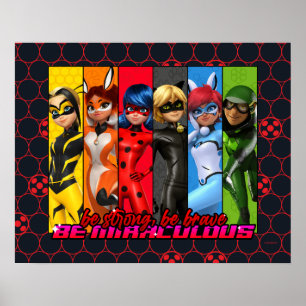 Poster Soyez Fort, Soyez Courageux, Soyez Miraculeux