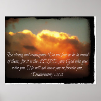 Poster Soyez forts et courageux