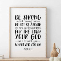 Soyez Forts Et Courageux, Joshua 1:9