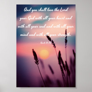 Poster Soyez forts et laissez votre coeur prendre courage