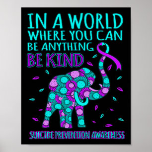 Poster Soyez heureux Soutien de sensibilisation à la prév