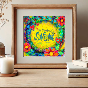Poster Soyez l’affiche de l’inspiritisme de Sunshine