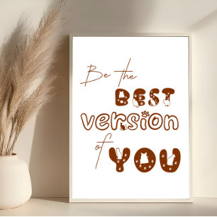 Poster Soyez La Meilleure Version De Vous Cute Cat Wall A