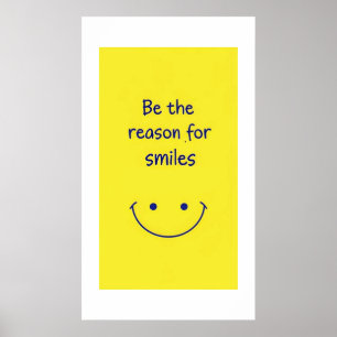 Poster Soyez la raison de sourire Motivationnel