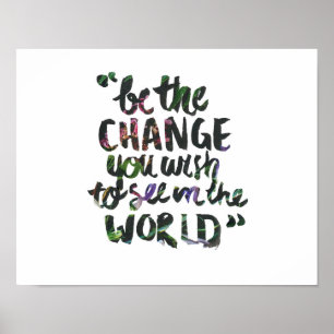 Poster Soyez l'affiche du changement