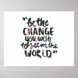 Poster Soyez l'affiche du changement