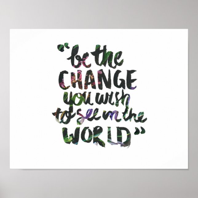 Poster Soyez l'affiche du changement (Devant)