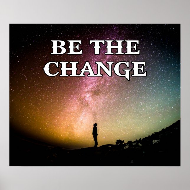 Poster Soyez le changement (Devant)