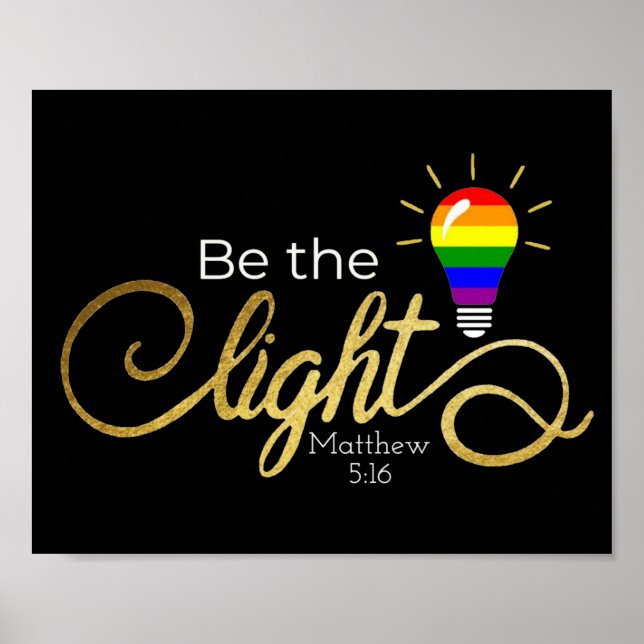 Poster Soyez léger LGBTQ (Devant)