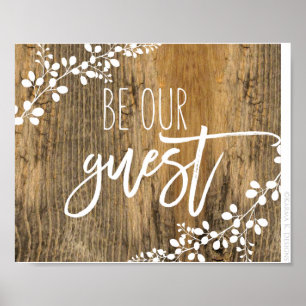 Poster Soyez notre Mariage invité & Home Sign