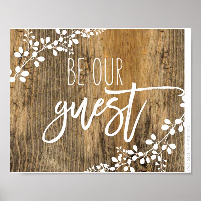 Poster Soyez notre Mariage invité & Home Sign (Devant)