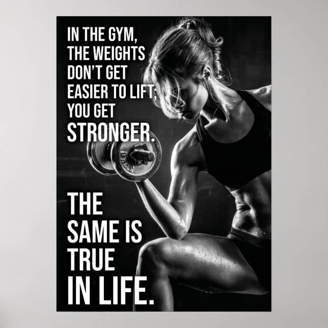 Poster Soyez plus fort - Gymnase et motivation de la vie (Devant)