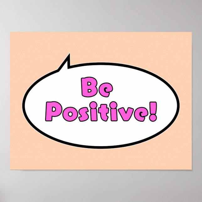 Poster Soyez Positif ! (Devant)