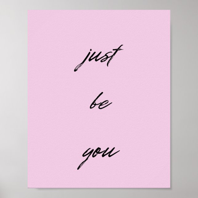Poster Soyez Simplement Un Citation Inspirant (Devant)