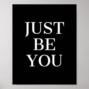 Poster Soyez simplement une citation motivationnelle