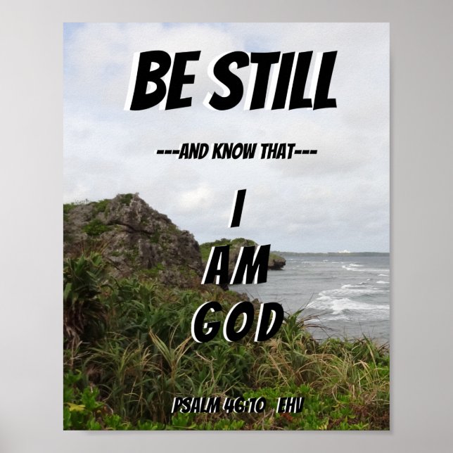 Poster Soyez Toujours Et Sachez Que Je Suis Dieu (Devant)