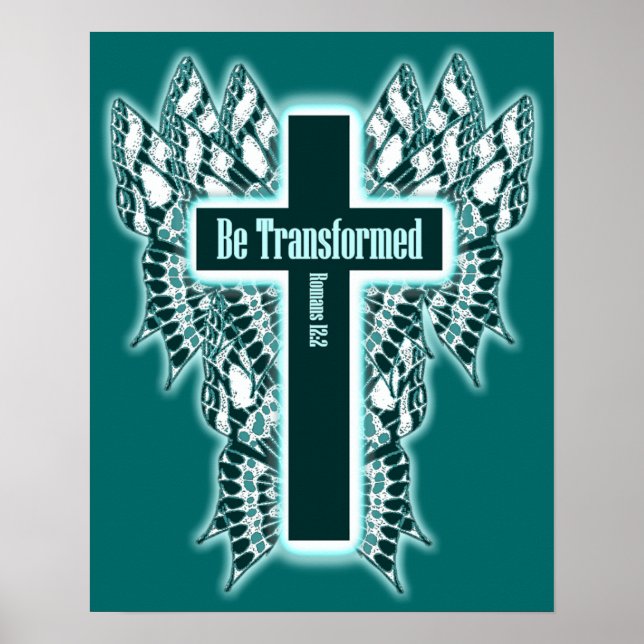 Poster Soyez Transformé - Romains 12:2 (Devant)