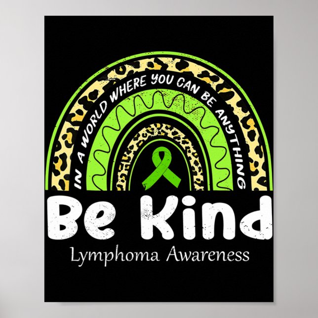 Poster Soyez un Leopard Rainbow Non Hodgkin Lymphoma Awar (Devant)