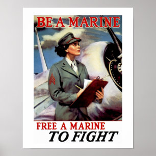 Poster Soyez un marin - Libérez un marin pour combattre