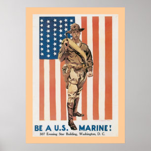 Poster Soyez Un Marine Américain !