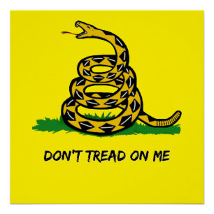 Poster Soyez un vrai libertaire Ne marchez pas sur moi