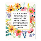 Soyons Reconnaissants Au Peuple Floral