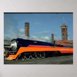 Poster SP 4-8-4 "Daylight" locomotive #4449_Trains
