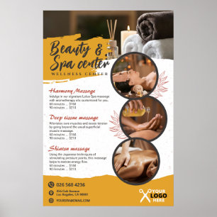 Poster Spa, Salon de beauté, Centre de bien-être