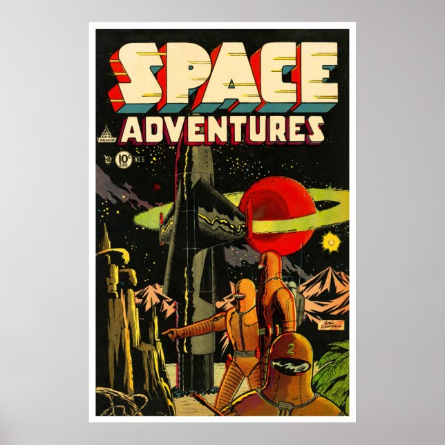 Poster Space Adventures #5 (1953) (Devant)