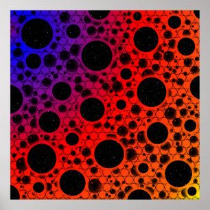 Poster Space Bubble Spots