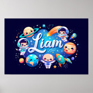 Poster Space Dreams Liam Wall Art