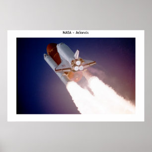 Poster Space shuttle Atlantis