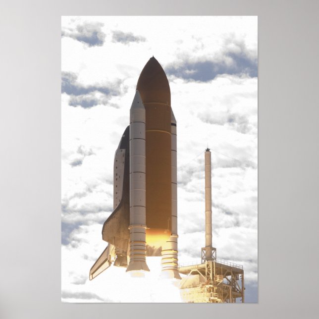 Poster Space Shuttle Atlantis lève sur 18 (Devant)