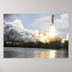 Poster Space Shuttle Atlantis se lève
