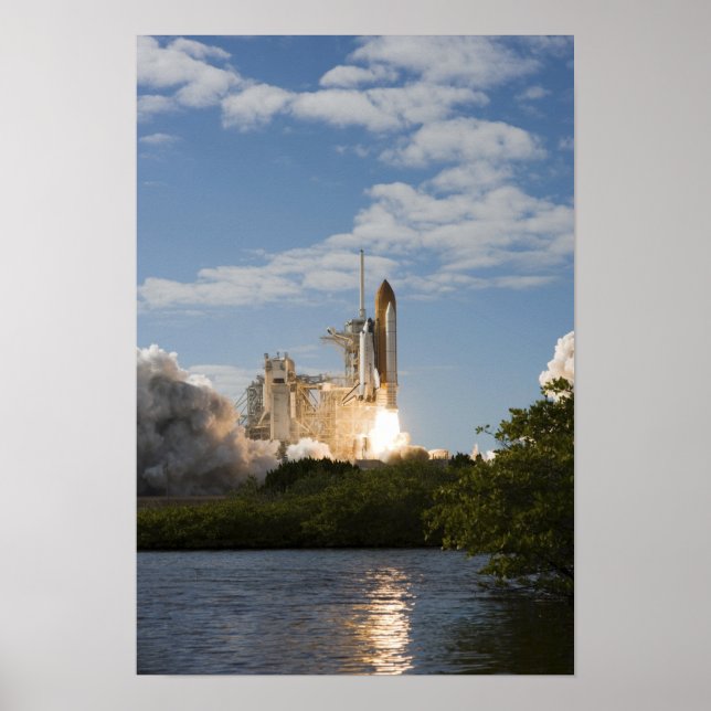 Poster Space Shuttle Atlantis se lève sur 10 (Devant)