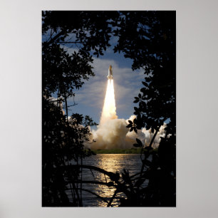 Poster Space Shuttle Atlantis se lève sur 12